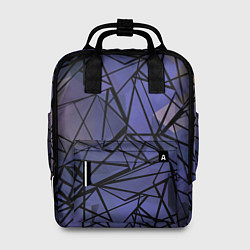 Женский рюкзак Blue with black stripes pattern