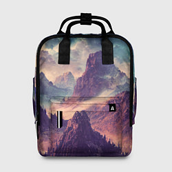 Рюкзак женский В горах Вечерний пейзаж, цвет: 3D-принт