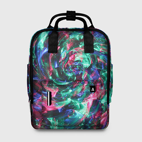 Женский рюкзак Цветной круговорот / 3D-принт – фото 1
