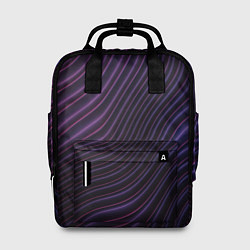 Рюкзак женский Волнистый металлик, цвет: 3D-принт