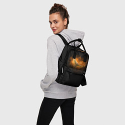 Рюкзак женский Сова вылетает из трехмерного пространства, цвет: 3D-принт — фото 2