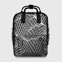 Рюкзак женский Сетчатая текстура ткани, цвет: 3D-принт