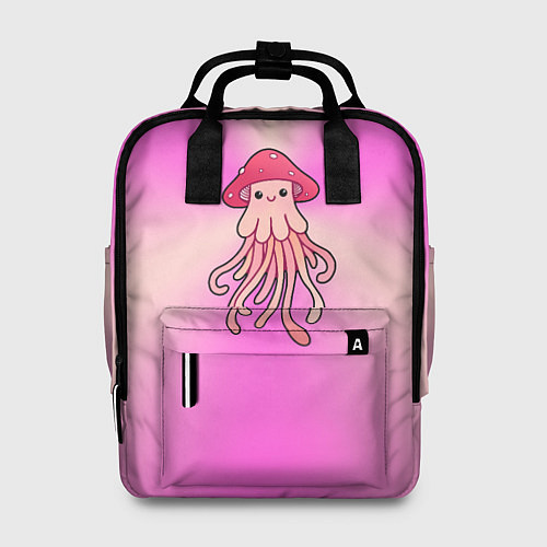 Женский рюкзак Кавайный грибочек мухомор - медуза в стиле японско / 3D-принт – фото 1