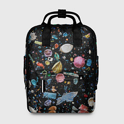 Рюкзак женский Космический мусор, цвет: 3D-принт
