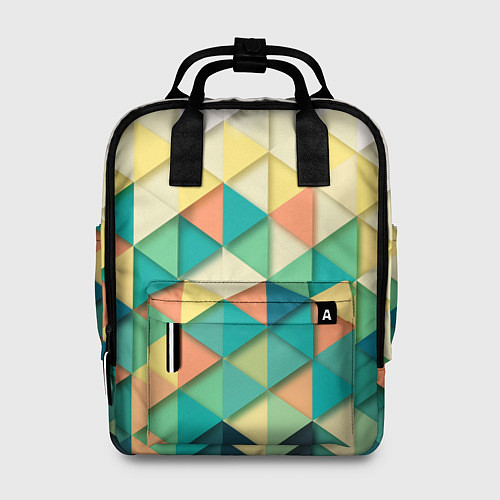 Женский рюкзак Мозаичный градиент / 3D-принт – фото 1