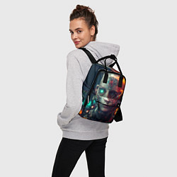 Рюкзак женский Девушка - киборг, цвет: 3D-принт — фото 2