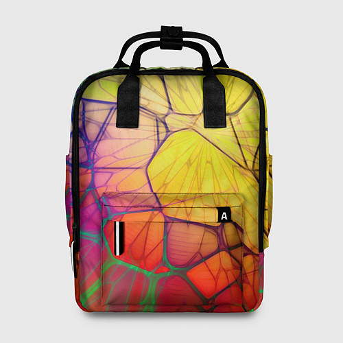 Женский рюкзак Абстрактные цветные фигуры / 3D-принт – фото 1