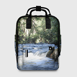 Женский рюкзак Течёт река в лесу