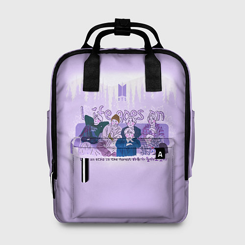 Женский рюкзак BTS sofa in the forest / 3D-принт – фото 1