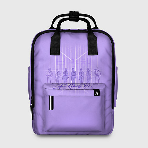 Женский рюкзак BTS live goes on purple / 3D-принт – фото 1
