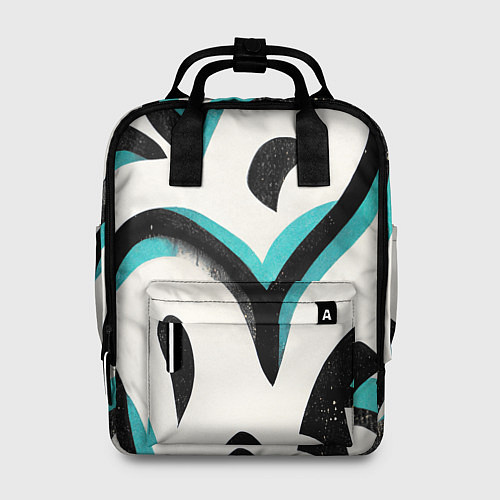 Женский рюкзак Узоры в стиле граффити / 3D-принт – фото 1