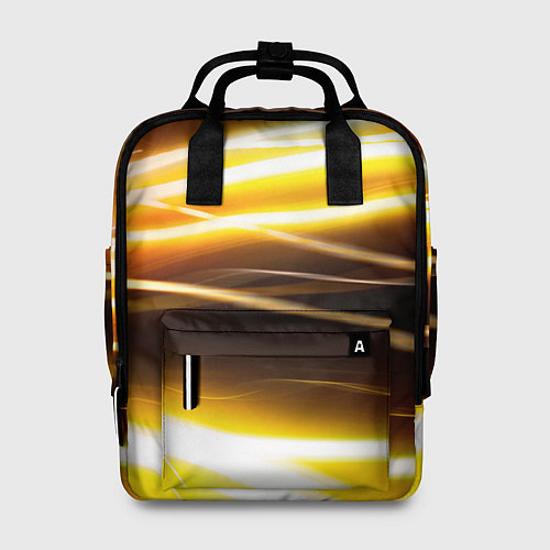 Женский рюкзак Желтые неоновые полосы / 3D-принт – фото 1