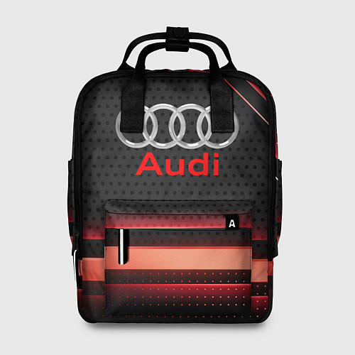 Женский рюкзак Audi абстракция карбон / 3D-принт – фото 1