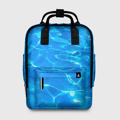 Женский рюкзак Абстрактные волны бассейна - текстура / 3D-принт – фото 1