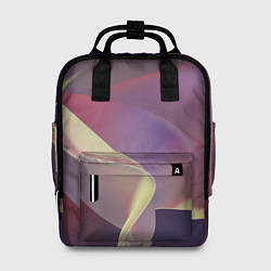 Рюкзак женский Абстрактные объёмные волны бархата, цвет: 3D-принт