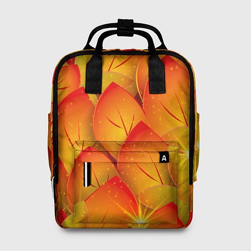 Женский рюкзак Осенние желтые листья / 3D-принт – фото 1