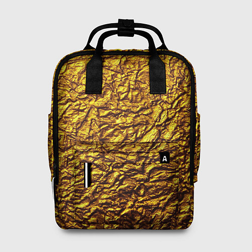Женский рюкзак Золотая фольга / 3D-принт – фото 1