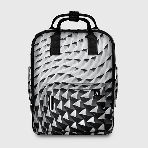 Женский рюкзак Металлическая абстрактная броня / 3D-принт – фото 1