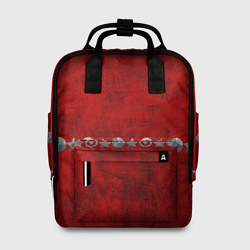 Женский рюкзак Красный градиент / 3D-принт – фото 1