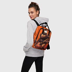 Рюкзак женский Думгай с головой - Doom, цвет: 3D-принт — фото 2