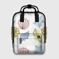 Рюкзак женский Морские обитатели, цвет: 3D-принт