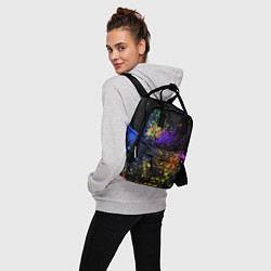 Рюкзак женский Абстрактные брызги краски, цвет: 3D-принт — фото 2