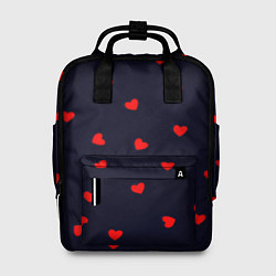 Рюкзак женский Сердечки, цвет: 3D-принт