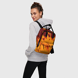 Рюкзак женский Лава - брызги, цвет: 3D-принт — фото 2