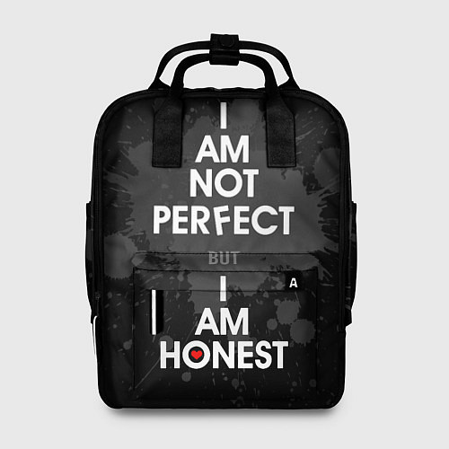 Женский рюкзак I am not perfect, but I am honest / 3D-принт – фото 1