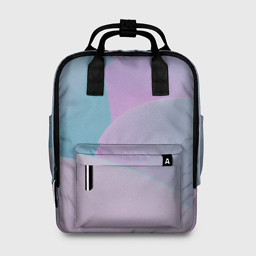Женский рюкзак Розовые и голубые волны / 3D-принт – фото 1