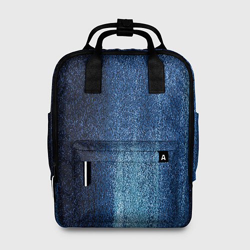 Женский рюкзак Синие блёстки во тьме / 3D-принт – фото 1