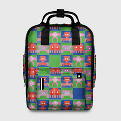 Рюкзак женский Пиксельный рисунок поп арт, цвет: 3D-принт