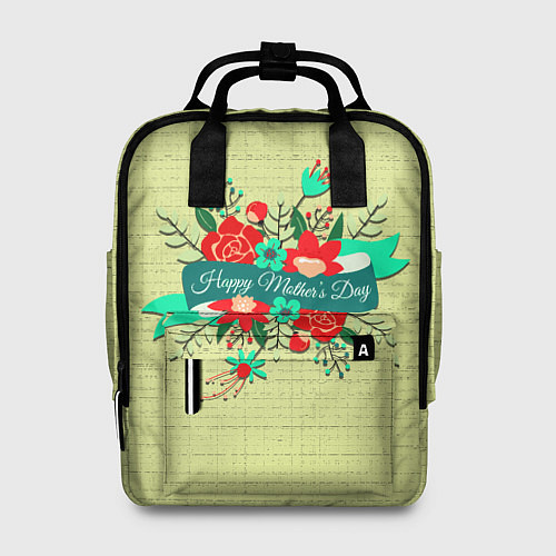 Женский рюкзак Happy Mothers Day - букет / 3D-принт – фото 1