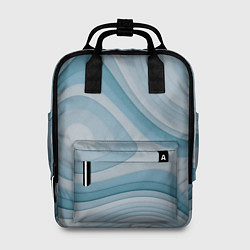 Женский рюкзак Волнообразные синие текстуры