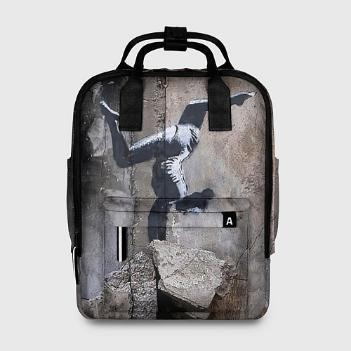 Женский рюкзак Бэнкси Гимнастка / 3D-принт – фото 1