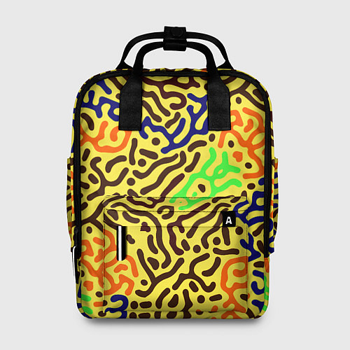 Женский рюкзак Абстрактные кислотные полосы / 3D-принт – фото 1