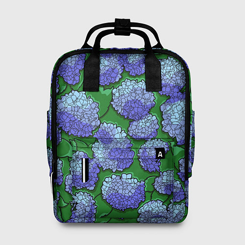 Женский рюкзак Цветущая гортензия / 3D-принт – фото 1