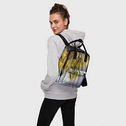 Рюкзак женский Красочные абстрактные волны и линии, цвет: 3D-принт — фото 2