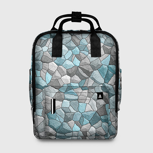 Женский рюкзак Мозаика из цветных камней / 3D-принт – фото 1