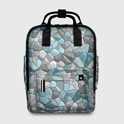 Рюкзак женский Мозаика из цветных камней, цвет: 3D-принт