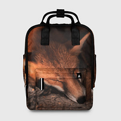 Рюкзак женский Спящая лисичка, цвет: 3D-принт