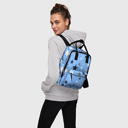 Рюкзак женский Звёзды на голубом фоне, цвет: 3D-принт — фото 2
