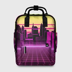 Рюкзак женский Синтвейв рассвет, цвет: 3D-принт