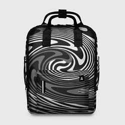 Женский рюкзак Black and white abstract pattern