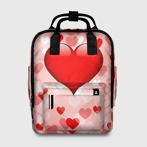 Женский рюкзак Огромное сердце / 3D-принт – фото 1