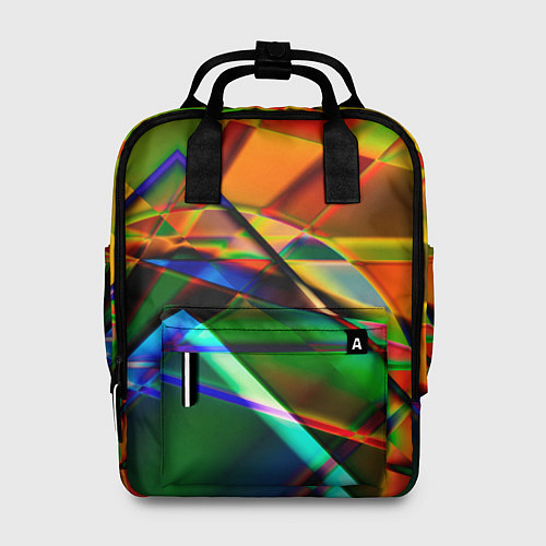 Женский рюкзак Разноцветное стекло / 3D-принт – фото 1