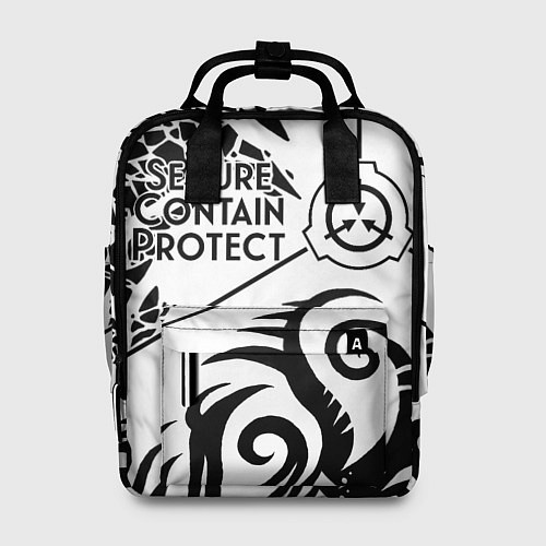 Женский рюкзак Secure, Contain, Protect / 3D-принт – фото 1