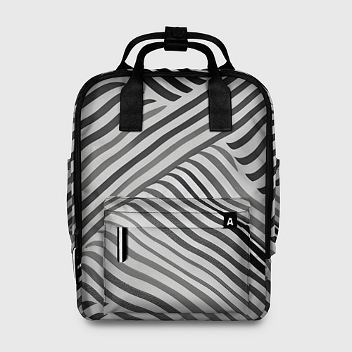 Женский рюкзак Оптическая иллюзия полосы / 3D-принт – фото 1