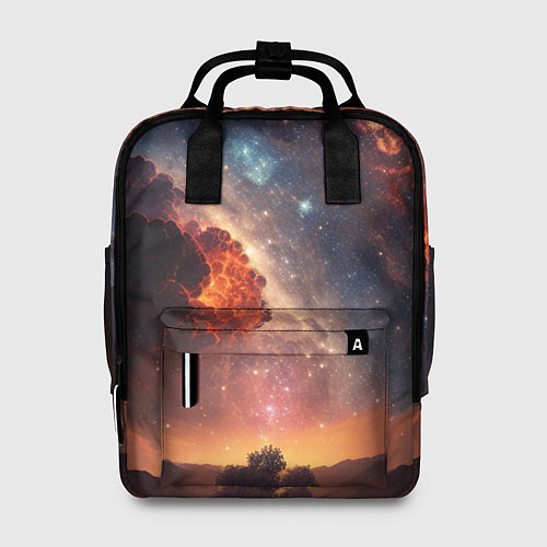 Женский рюкзак Космос и звезды в закатном небе / 3D-принт – фото 1