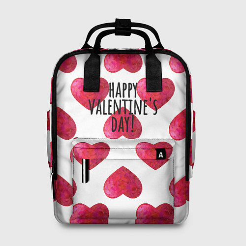 Женский рюкзак Сердца из краски - паттерн на день святого валенти / 3D-принт – фото 1